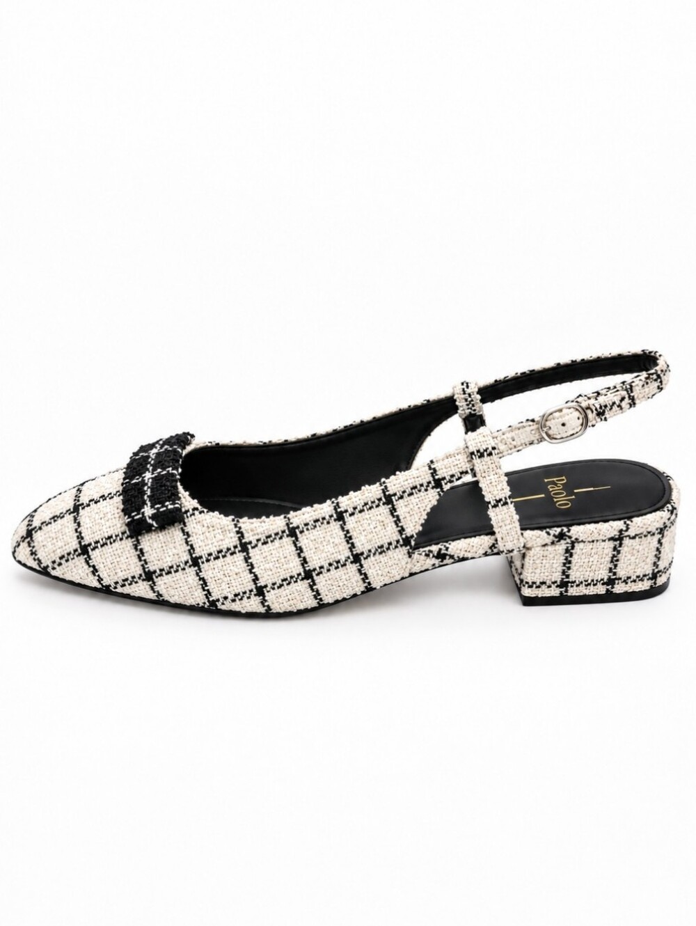 Linea Paolo Caris Tweed Slingback Mule